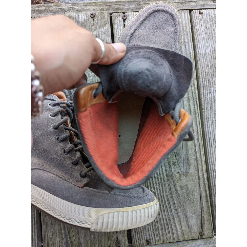 Diesel Shoes Men Contempo Dack Suede Leather High Top Sneaker Boot Size 8